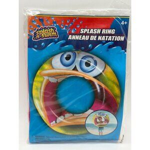 Splash N Swim Kids Inflatable Splash Ring Monster Design 26.5" Deflated 30" Infl